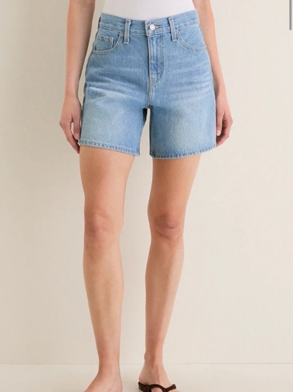 Levi's Premium High Rise Baggy Denim Shorts Size 26